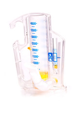 Spirometer isolated on white