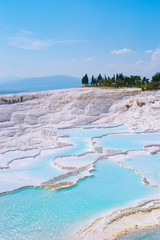 Travertines in Pamukkale, Turkey