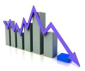 Bar Chart Shows Blue Profit Line Against Budget