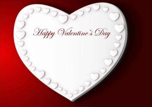 Cuore bianco vector