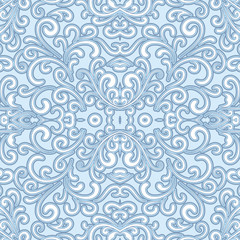Swirly seamless pattern for winter design