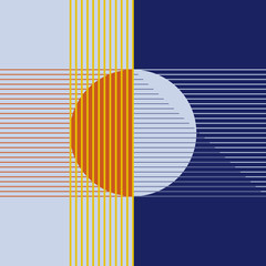 sole e luna astratto