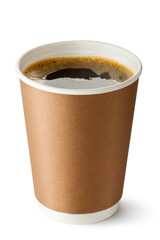 Take-out coffee in opened thermo cup - 47101468