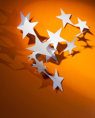 Paper christmas stars.