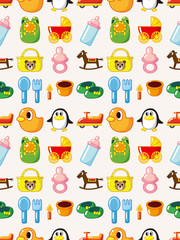 Fototapeta premium seamless baby pattern
