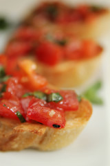 Fresh bruschettas