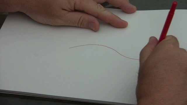 Drawing Car on Paper