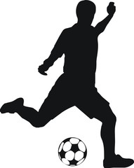pictogramme footballeur