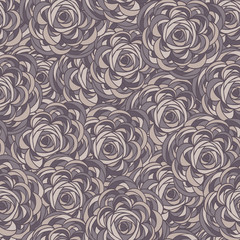 Seamless pattern of Roses. Floral background