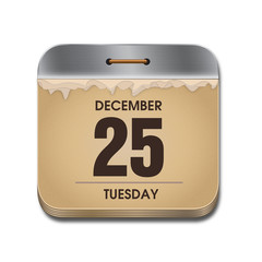 Retro calendar icon