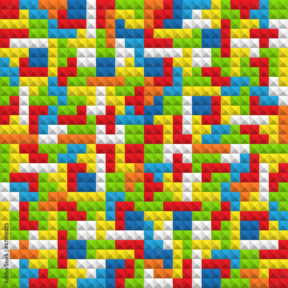 Poster abstract seamless background of color blocks