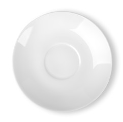 Empty white plate