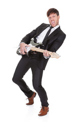 Talented guy wore coat and tie