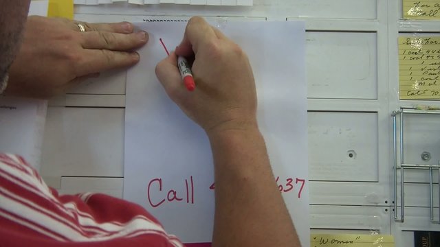 Wanted Love Written on Bulletin Board