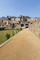 Fototapeta na wymiar Golconda Fort, Hyderabad, Andhra Pradesh,