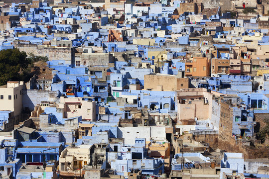 Jodhpur the "Blue City" in Rajasthan