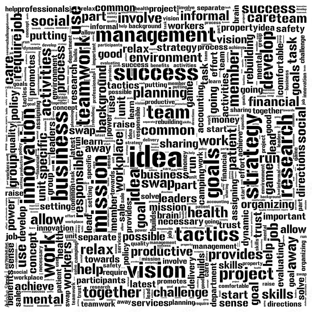 Canvas Prints Idea concept words in tag cloud