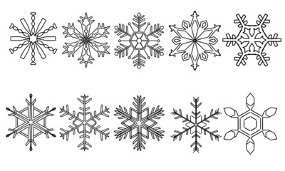 snow flakes 雪の結晶