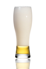 mug of beer isolated on white