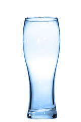 glass empty on white background