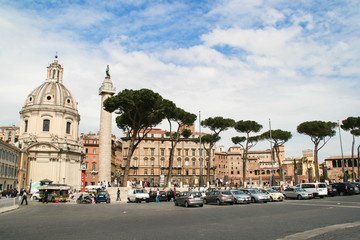 Street in the city (Rome, Italy)