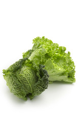 savoy cabbage and lettuce
