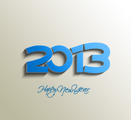 3d Happy New year 2013 background. Vector illustration