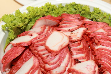 slice chinese bbq pork