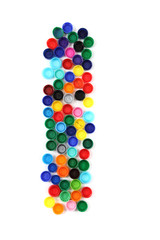 I letter from plastic alphabet