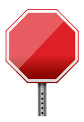 empty stop sign