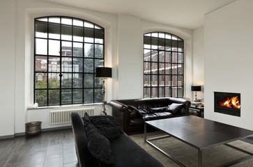 beautiful house, interior, view of the living room