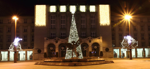 christmas tree in the Ostrava