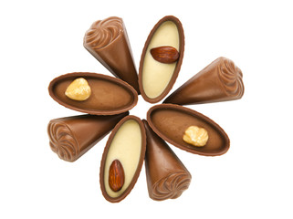 chocolate candy isolated