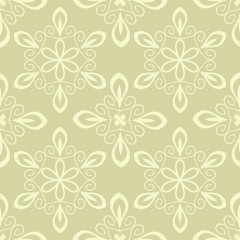 Seamless pastel abstract floral pattern