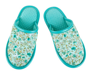 Cyan slippers