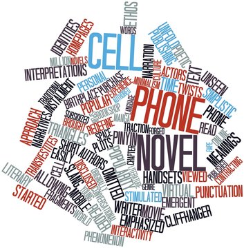Word cloud for Cell phone novel