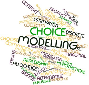 Word cloud for Choice modelling
