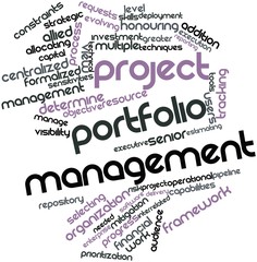 Word cloud for Project portfolio management