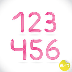 Balloon Alphabet, Letters, Illustration, Sign, Icon, Symbol