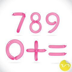 Balloon Alphabet, Letters, Illustration, Sign, Icon, Symbol