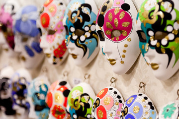 Fototapeta na wymiar Venetian carnival masks