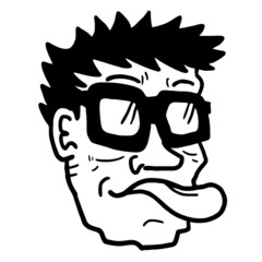 Language ugly face man