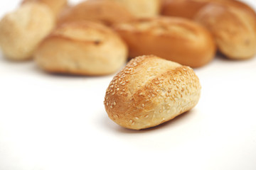 bread isolated on white