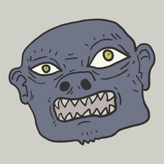 Zombie face