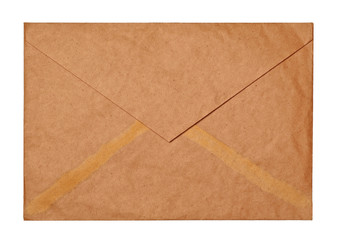 Empty envelope isolated on the white background