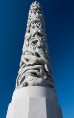 Vigeland statue just obelisk