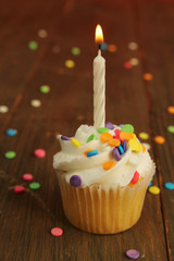 Birthday cupcake