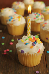 Birthday cupcake