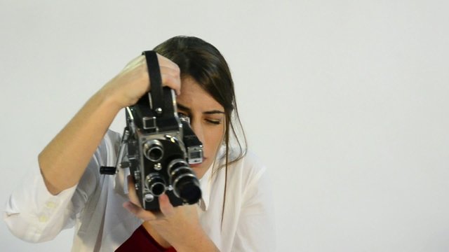 filmando chica