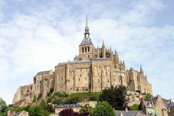 Fototapeta na wymiar Abbey Mont Saint-Michel in France, Normandy